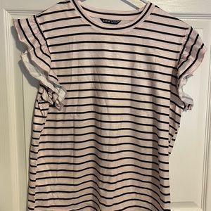 Ruffle Sleeve Blouse